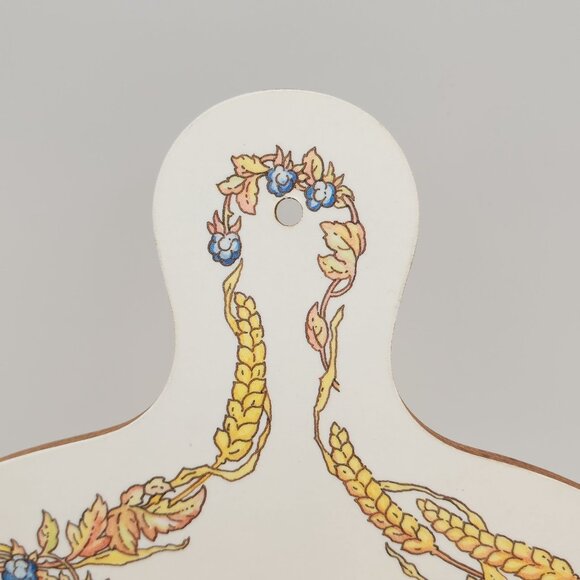 VTG Cloverleaf Melamine Chopping Board Harvest Cart Pumpkins Scene  NWT - Picture 3 of 8